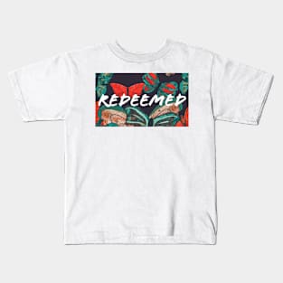 Redeemed Butterfly Design Kids T-Shirt